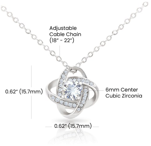 Love Knot Necklace presented in a keepsake gift box