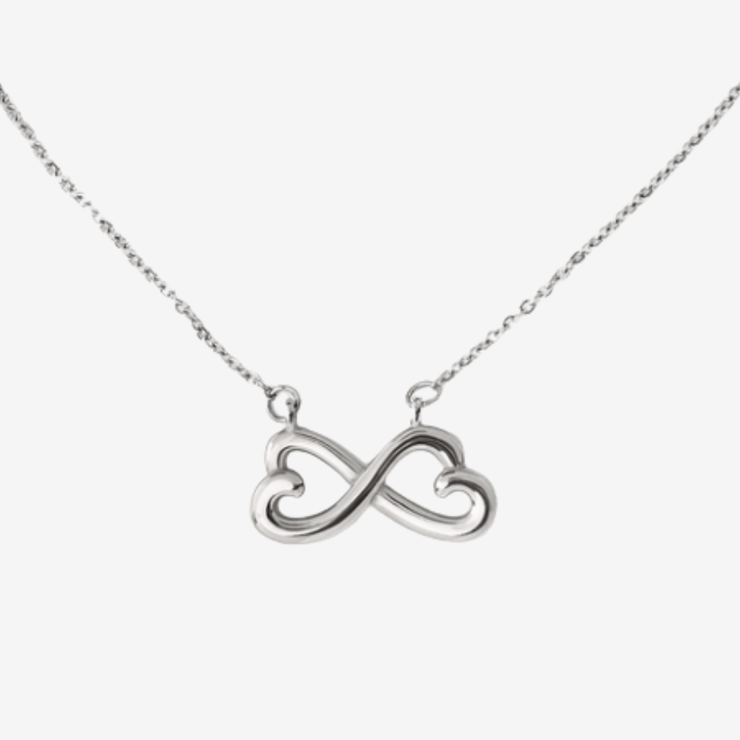 Infinite Love Necklace in 18K yellow gold finish