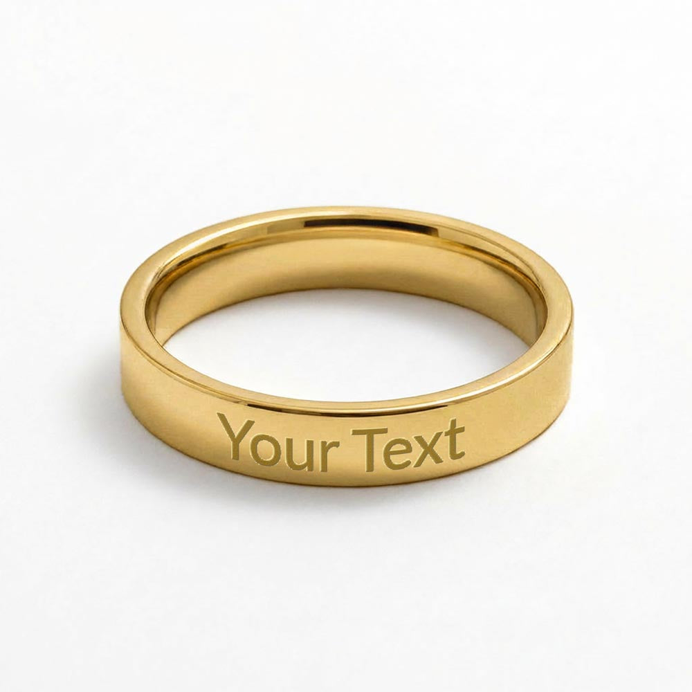 The Forever Band - Engraved Ring for Her