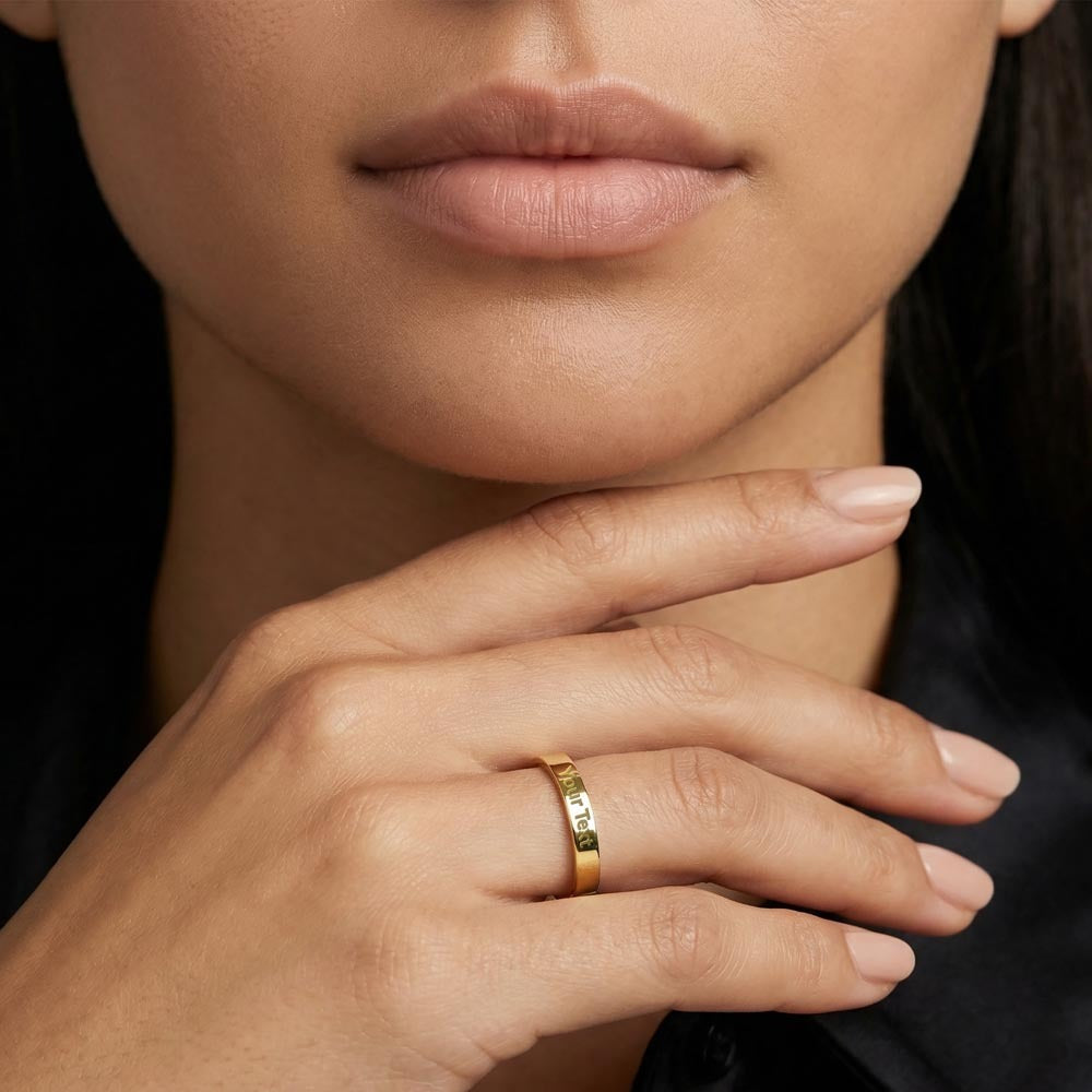 The Forever Band - Engraved Ring for Her