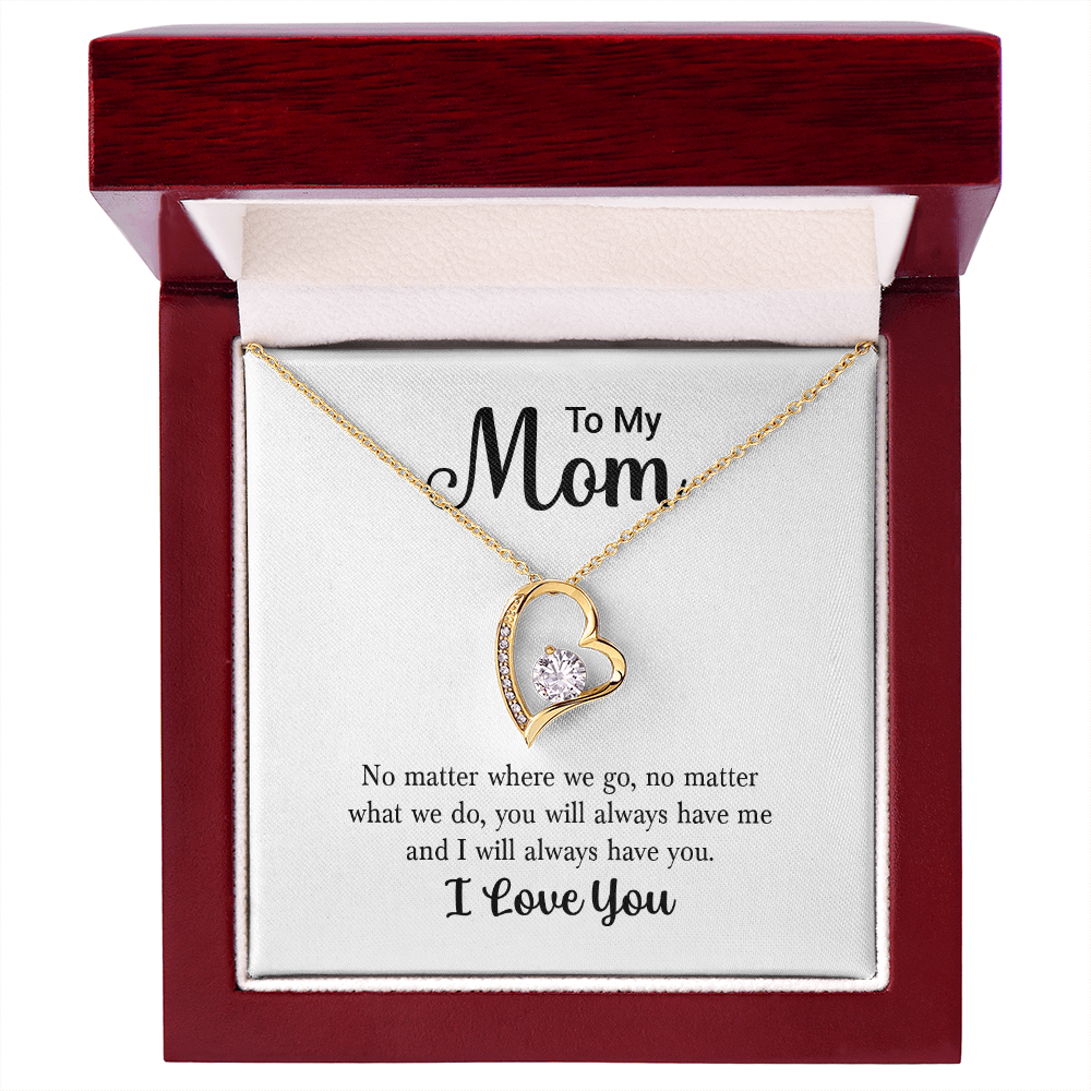 Held Close Necklace sparkling in the light