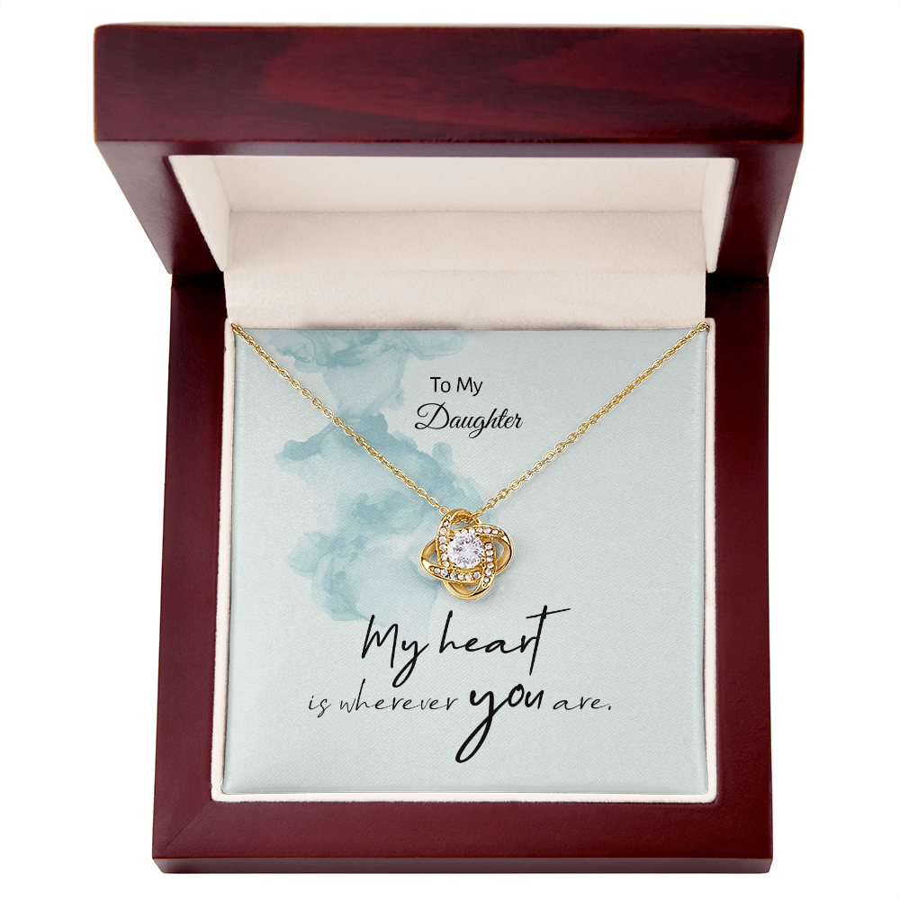Love Knot Necklace gift set with message card