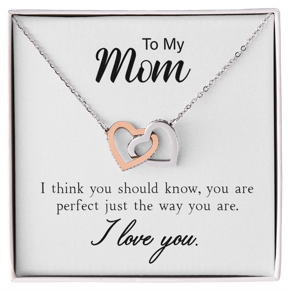 Bound Hearts pendant with cubic zirconia, close-up