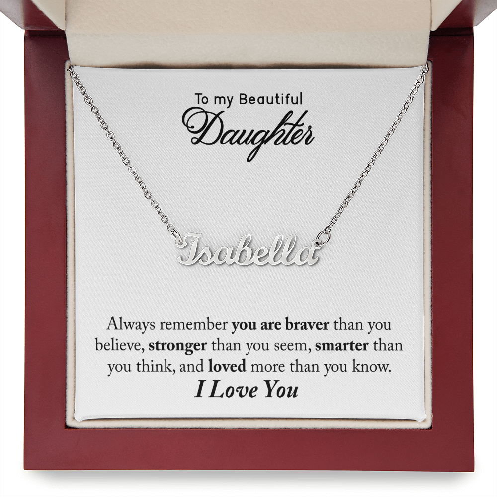 Custom Name Necklace pendant close-up