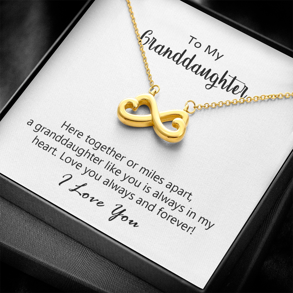 Infinite Love Necklace presented in a gift box