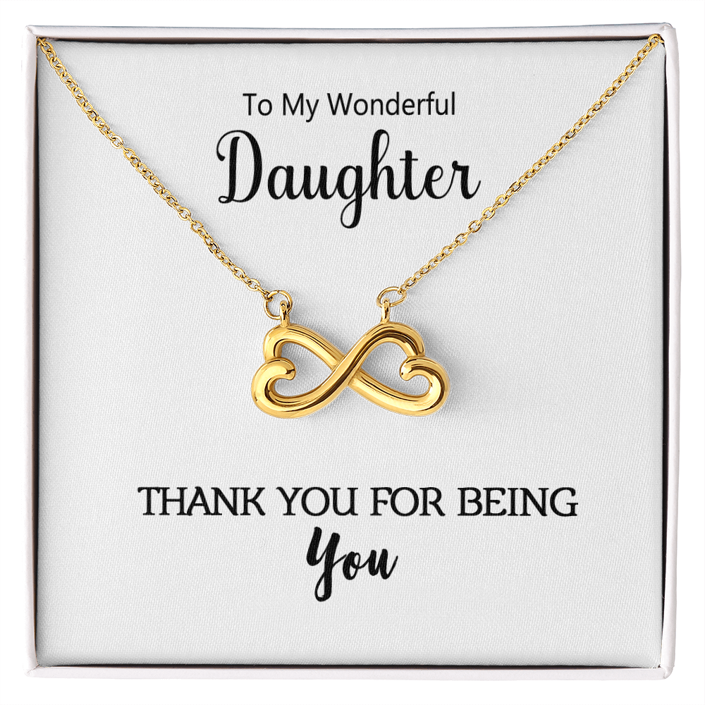 Infinite Love Necklace presented in a gift box